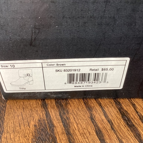 SM New York Womens Tilly Boot Brown Heeled Size 10 New - Picture 7 of 8